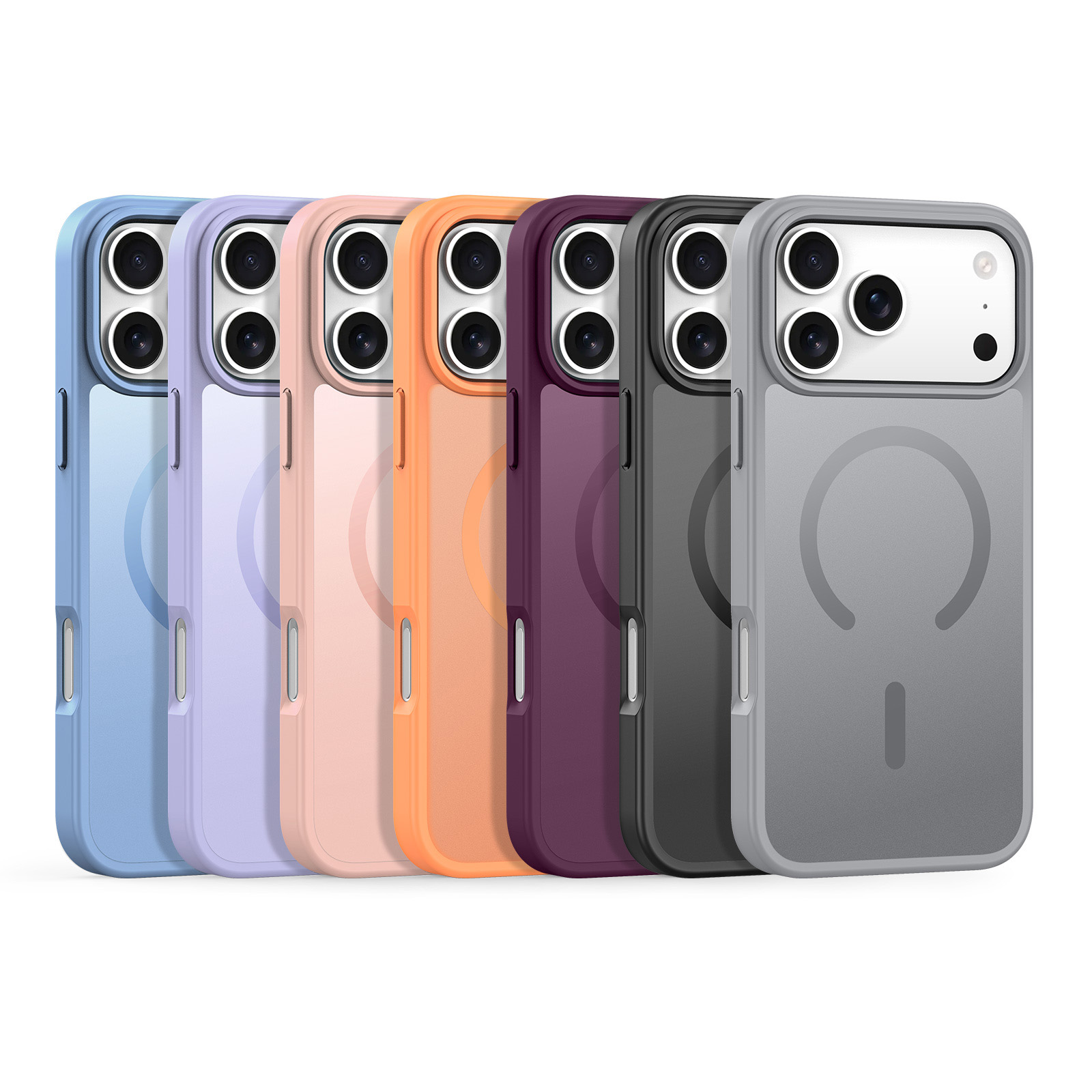 iPhone 18 Pro Max/17 Pro Max - DUX DUCIS Yind Series Matte With MagSafe Dark Cherry — estuche (foto 6 de 7)