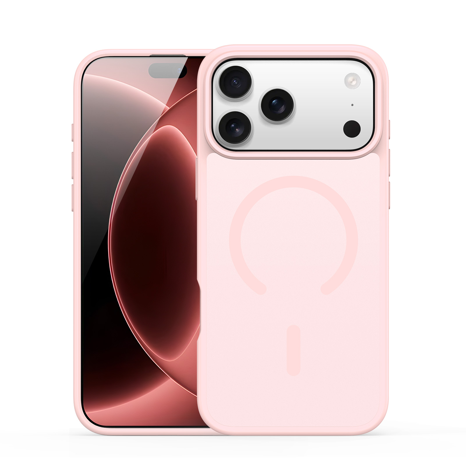 iPhone 18 Pro Max/17 Pro Max - DUX DUCIS Yind Series Matte With MagSafe Light Pink — estuche