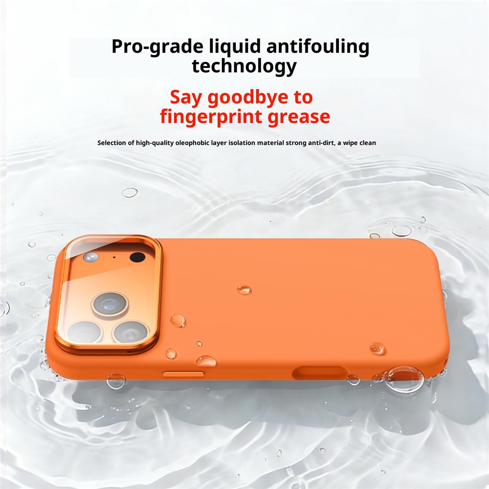 iPhone 18 Pro Max/17 Pro Max - Liquid Silicone Lens Cover Kickstand White — estuche (foto 7 de 7)