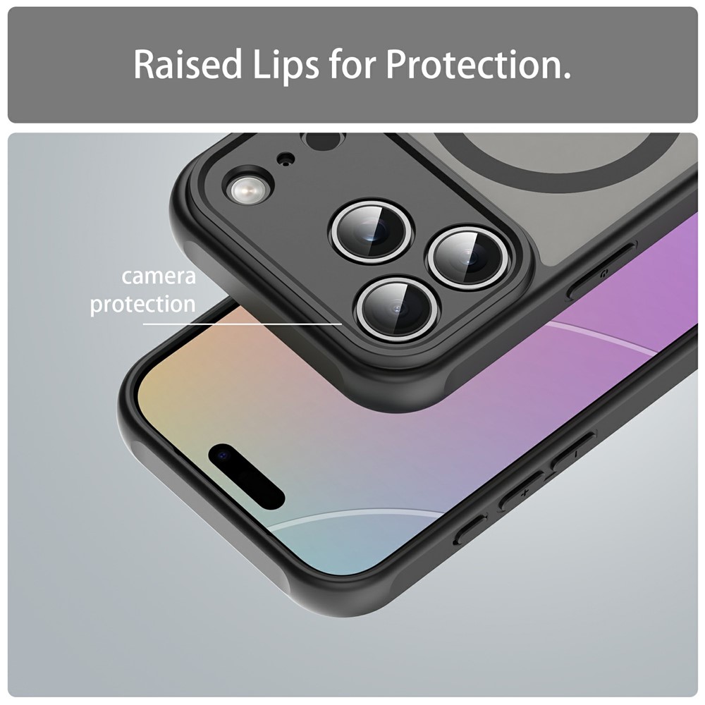 iPhone 18 Pro Max/17 Pro Max - Magnetic Anti Drop Matte Black — estuche (foto 5 de 7)