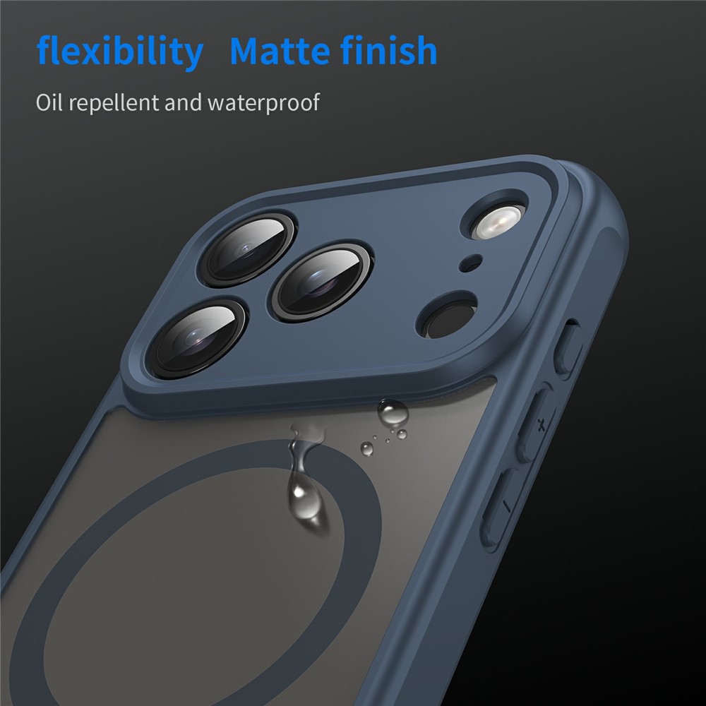 iPhone 18 Pro Max/17 Pro Max - Magnetic Anti Drop Matte Blue — estuche (foto 4 de 7)