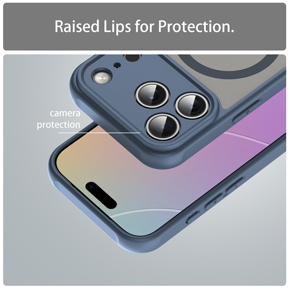 iPhone 18 Pro Max/17 Pro Max - Magnetic Anti Drop Matte Blue — estuche (foto 5 de 7)