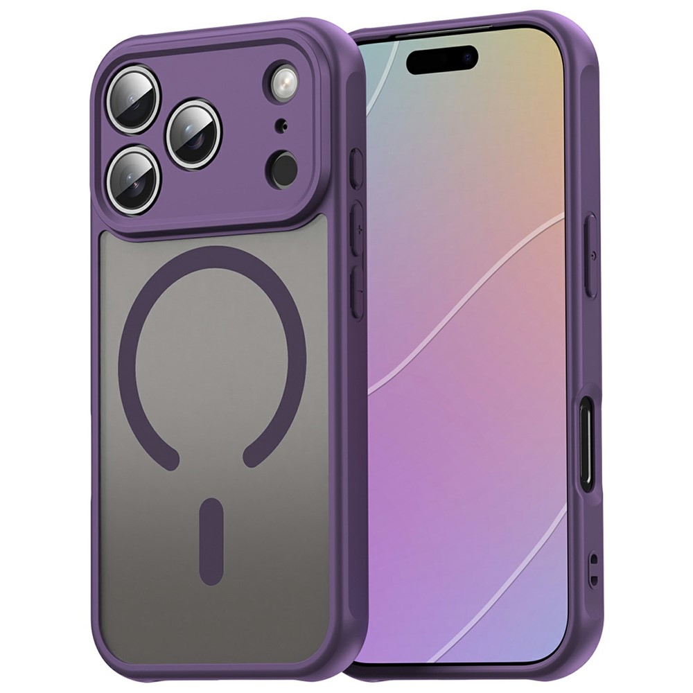 iPhone 18 Pro Max/17 Pro Max - Magnetic Anti Drop Matte Purple — estuche