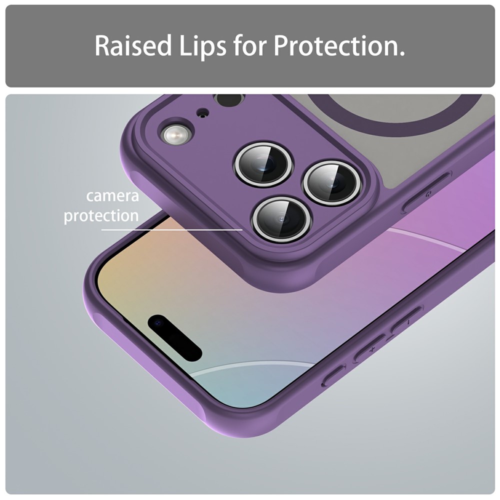 iPhone 18 Pro Max/17 Pro Max - Magnetic Anti Drop Matte Purple — estuche (foto 5 de 7)