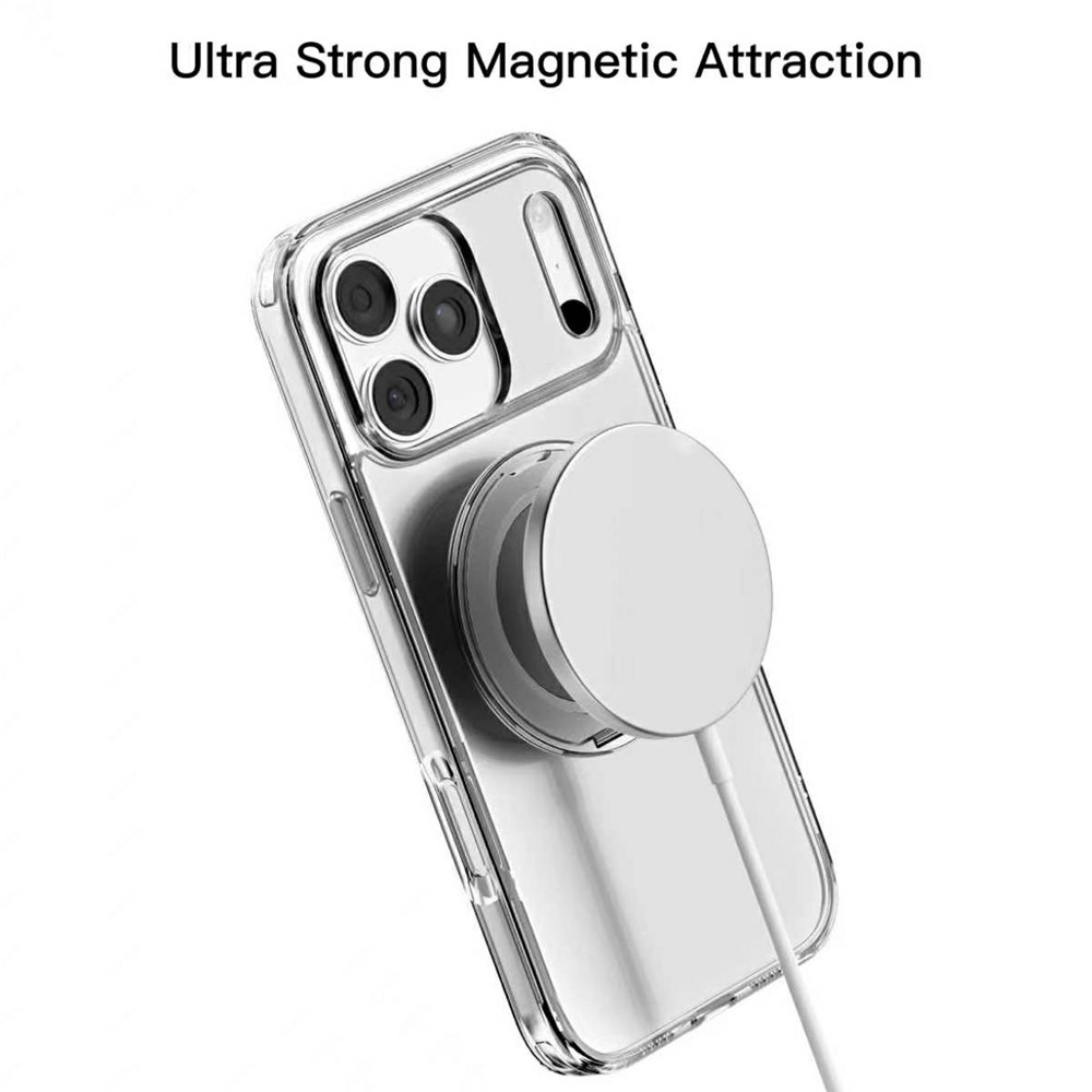 iPhone 18 Pro Max/17 Pro Max - MUTURAL Rotatable Kickstand Transparent — estuche (foto 2 de 6)