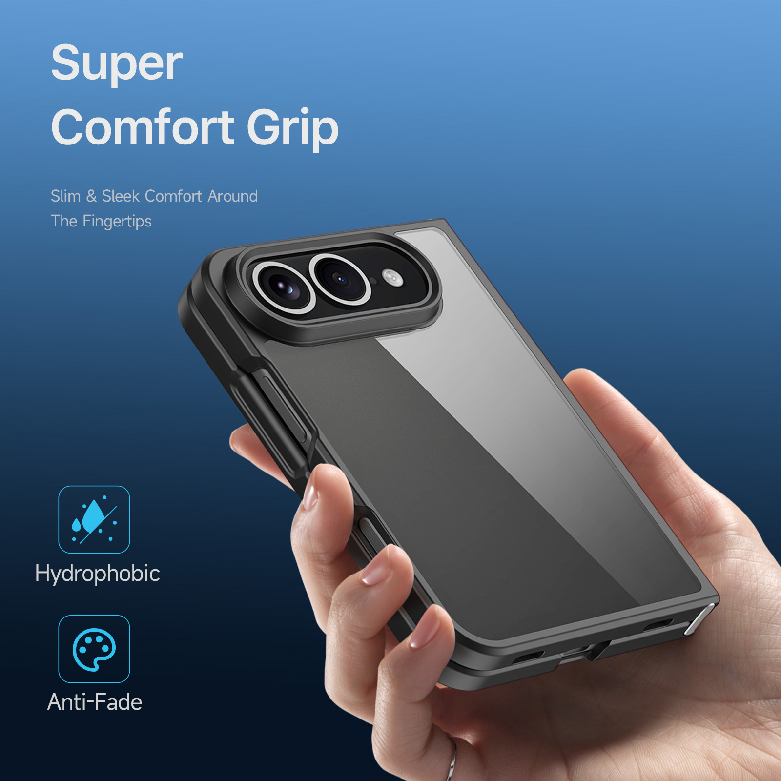 iPhone Duo - DUX DUCIS Aimo Series Clear Back Black — estuche (foto 2 de 6)