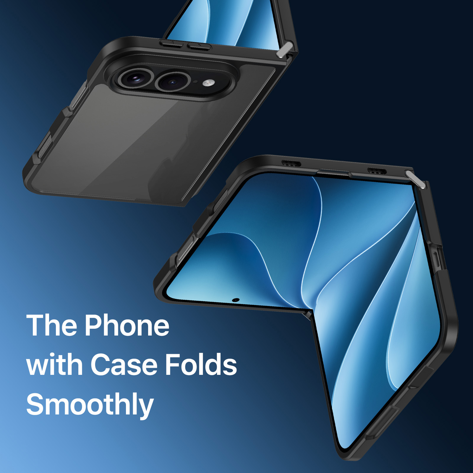 iPhone Duo - DUX DUCIS Aimo Series Clear Back Black — estuche (foto 5 de 6)