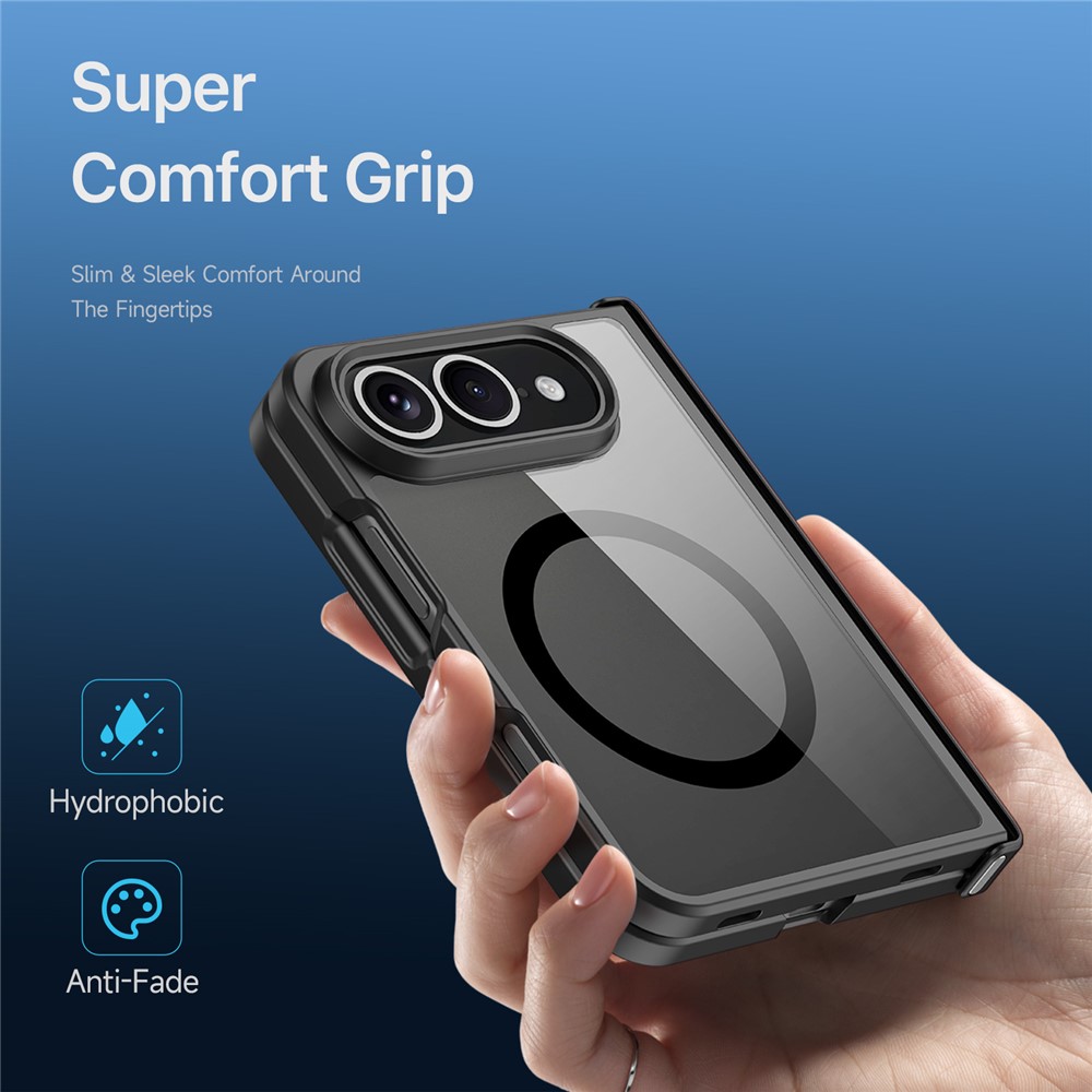 iPhone Duo - DUX DUCIS Aimo Series Hinge Protection Black — estuche (foto 3 de 7)