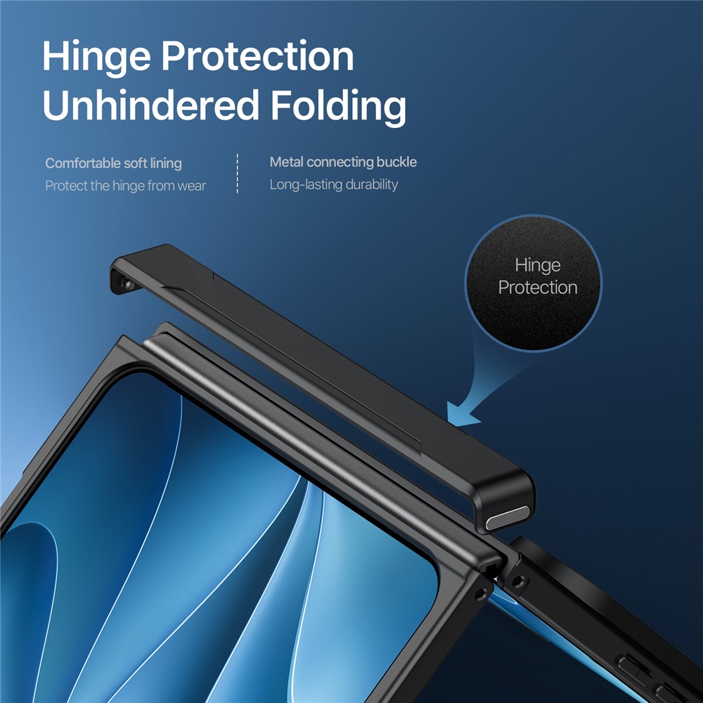 iPhone Duo - DUX DUCIS Aimo Series Hinge Protection Black — estuche (foto 7 de 7)