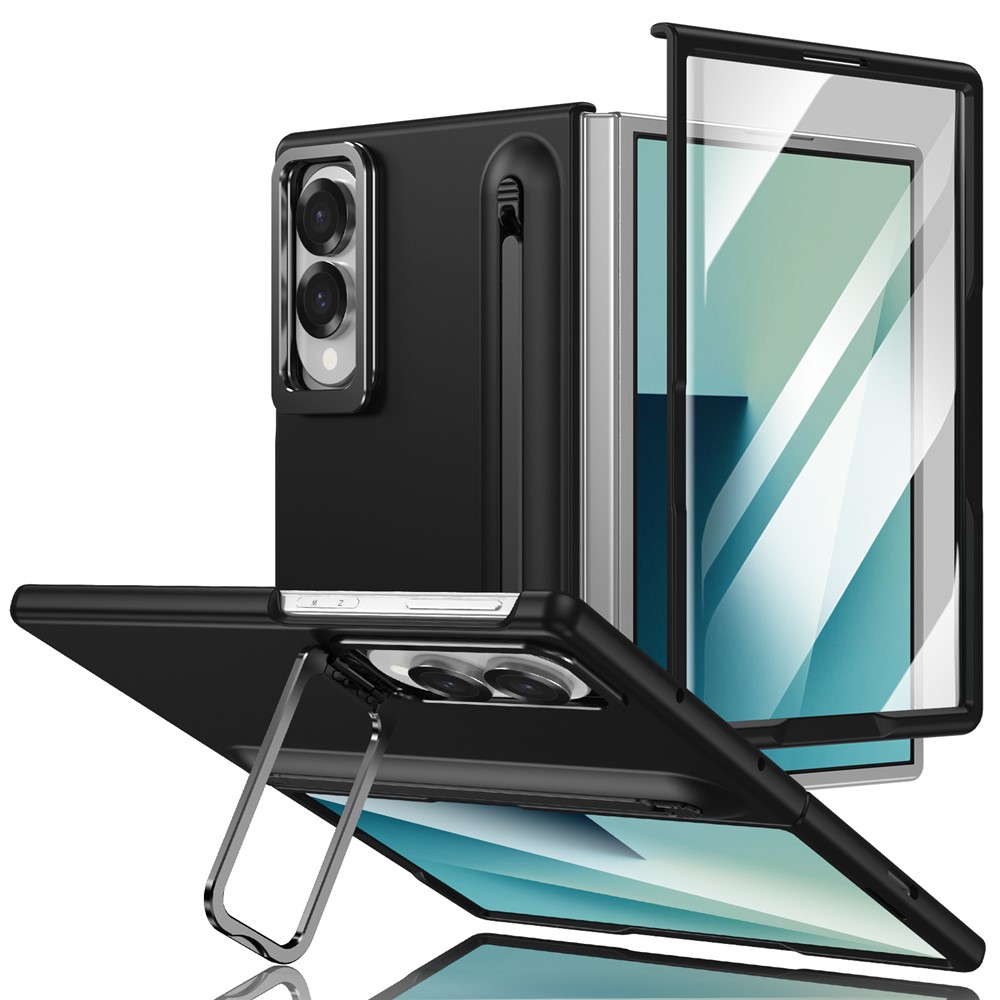 Samsung Galaxy Z Fold 8 - Camera Frame Kickstand With Tempered Glass And Stylus Black — estuche