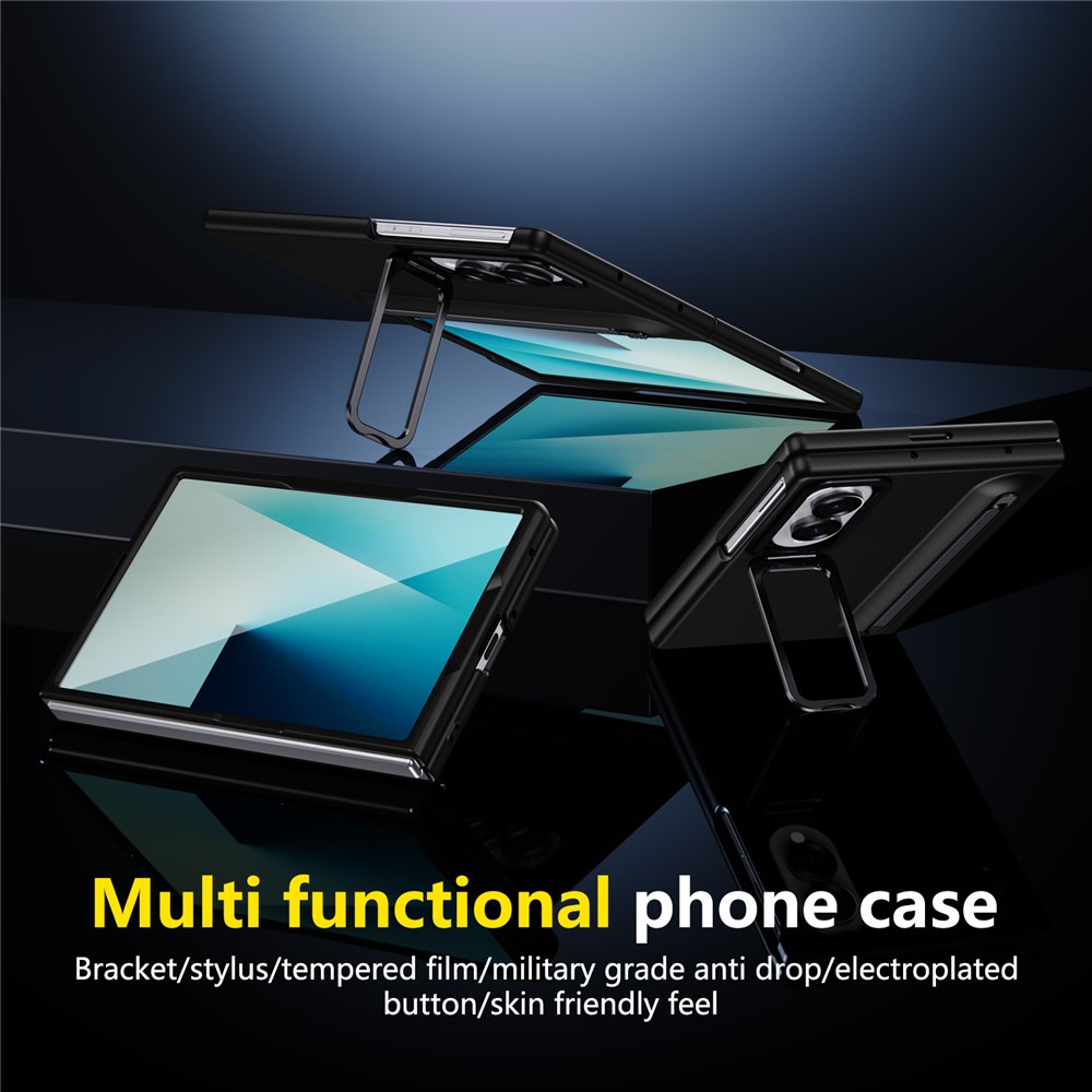 Samsung Galaxy Z Fold 8 - Camera Frame Kickstand With Tempered Glass And Stylus Black — estuche (foto 3 de 7)