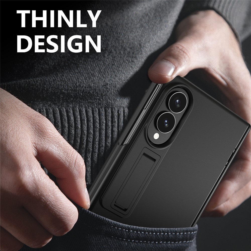 Samsung Galaxy Z Fold 8 - Hard Case Kickstand With Screen Protector Black — estuche (foto 2 de 7)