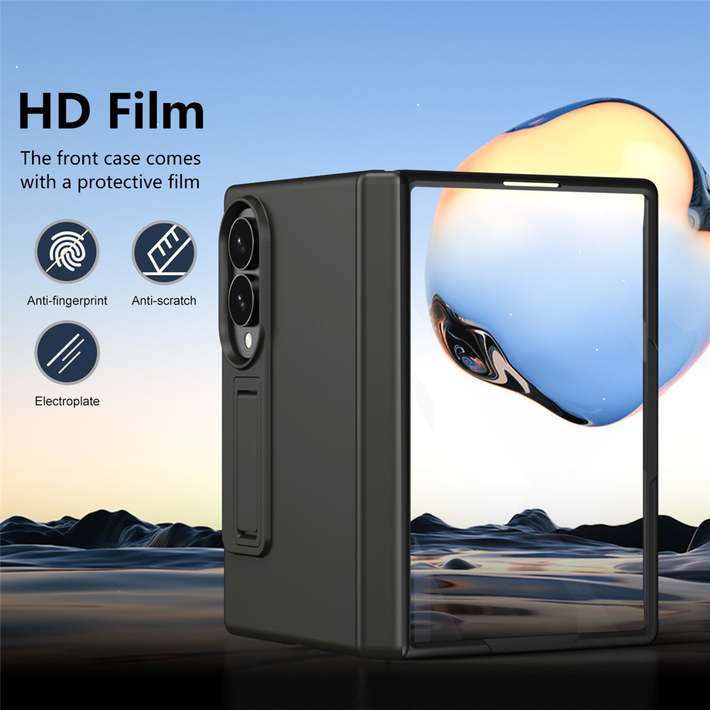Samsung Galaxy Z Fold 8 - Hard Case Kickstand With Screen Protector Black — estuche (foto 4 de 7)