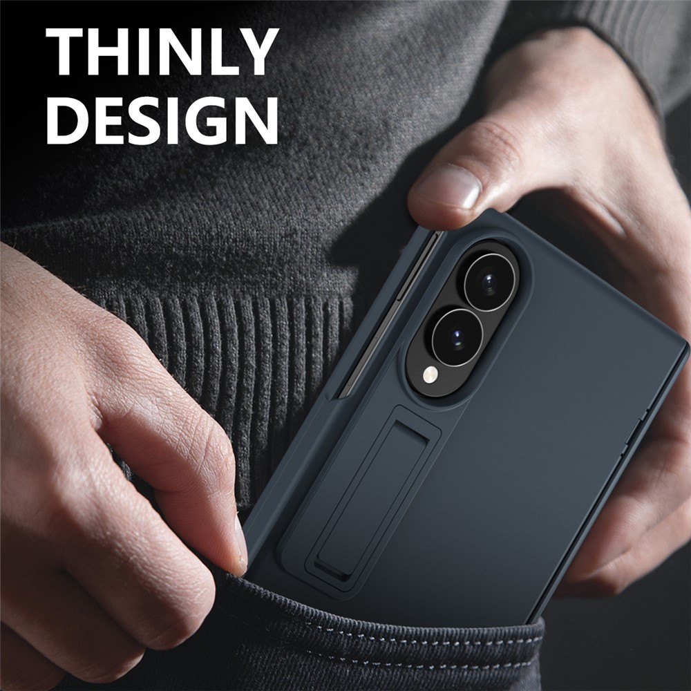 Samsung Galaxy Z Fold 8 - Hard Case Kickstand With Screen Protector Grey — estuche (foto 2 de 7)