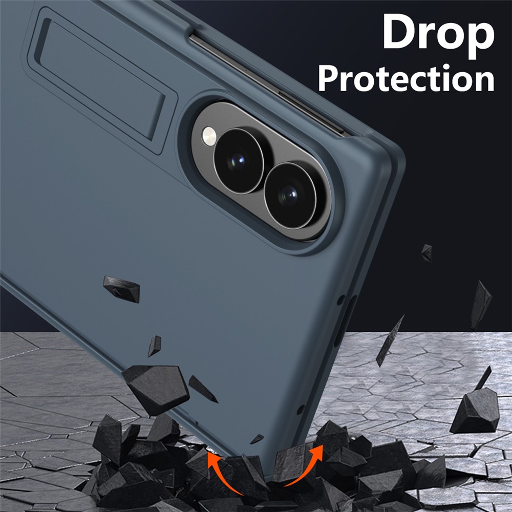 Samsung Galaxy Z Fold 8 - Hard Case Kickstand With Screen Protector Grey — estuche (foto 6 de 7)