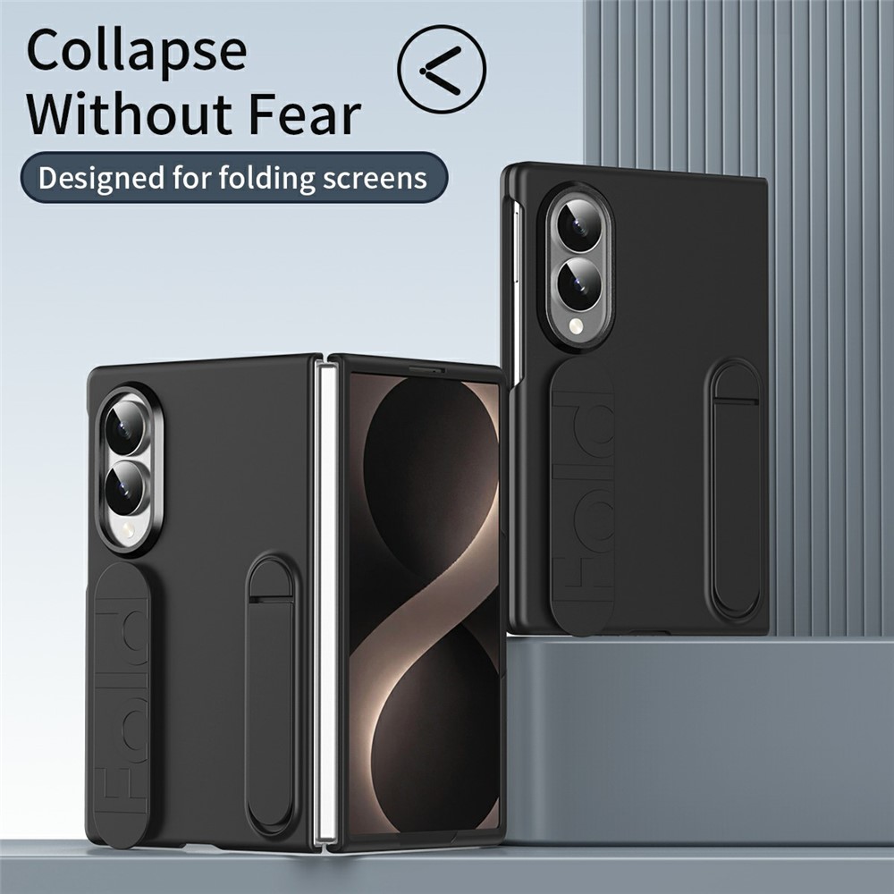 Samsung Galaxy Z Fold 8 - Kickstand Wristband Silicone Black — estuche (foto 7 de 7)