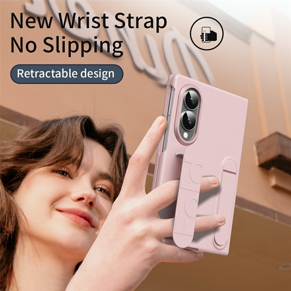 Samsung Galaxy Z Fold 8 - Kickstand Wristband Silicone Pink — estuche (foto 2 de 7)