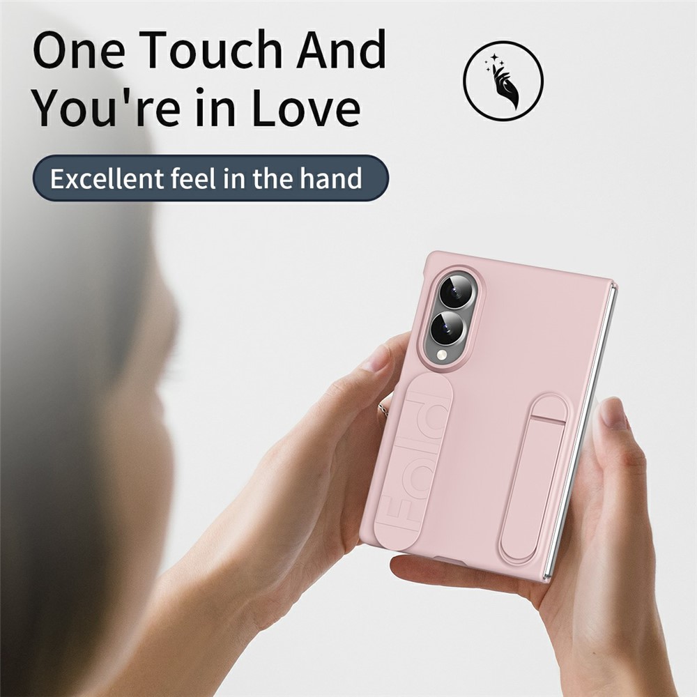 Samsung Galaxy Z Fold 8 - Kickstand Wristband Silicone Pink — estuche (foto 3 de 7)