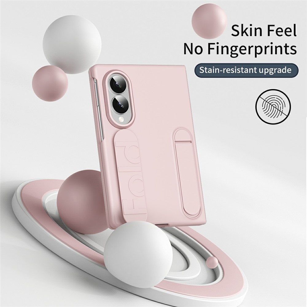Samsung Galaxy Z Fold 8 - Kickstand Wristband Silicone Pink — estuche (foto 4 de 7)