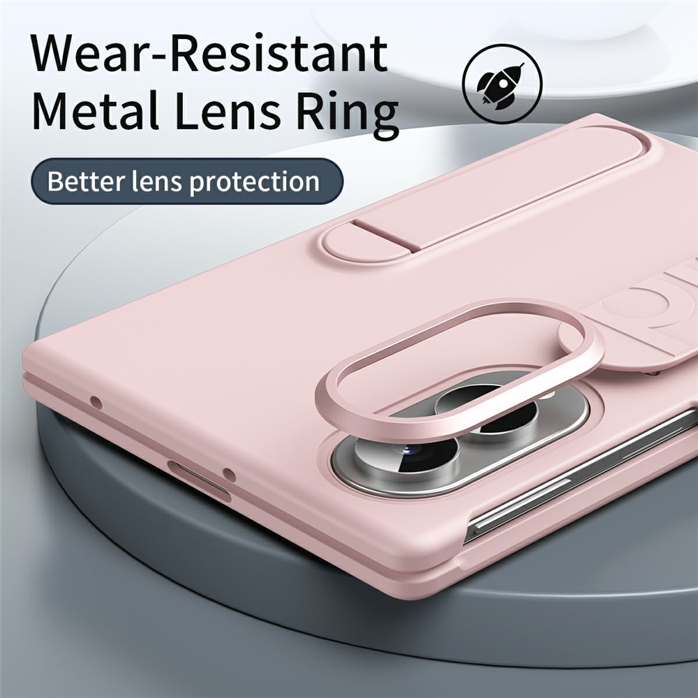 Samsung Galaxy Z Fold 8 - Kickstand Wristband Silicone Pink — estuche (foto 6 de 7)