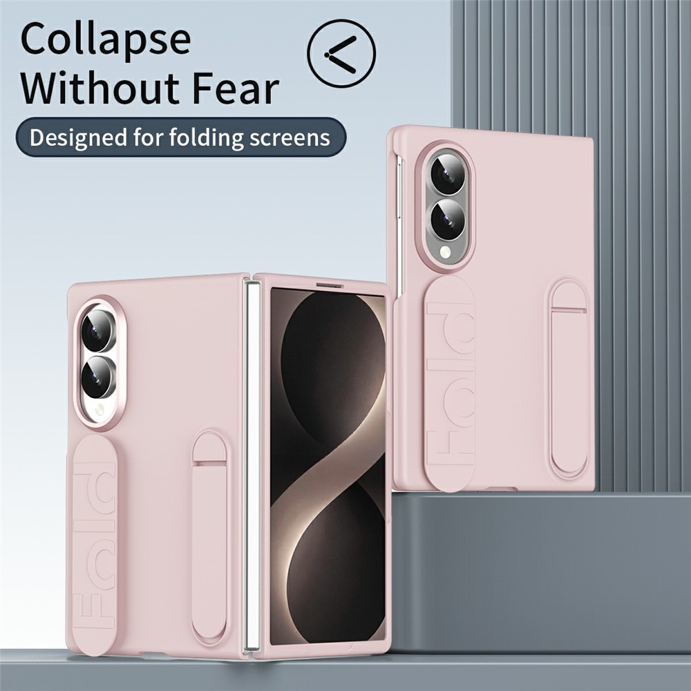 Samsung Galaxy Z Fold 8 - Kickstand Wristband Silicone Pink — estuche (foto 7 de 7)
