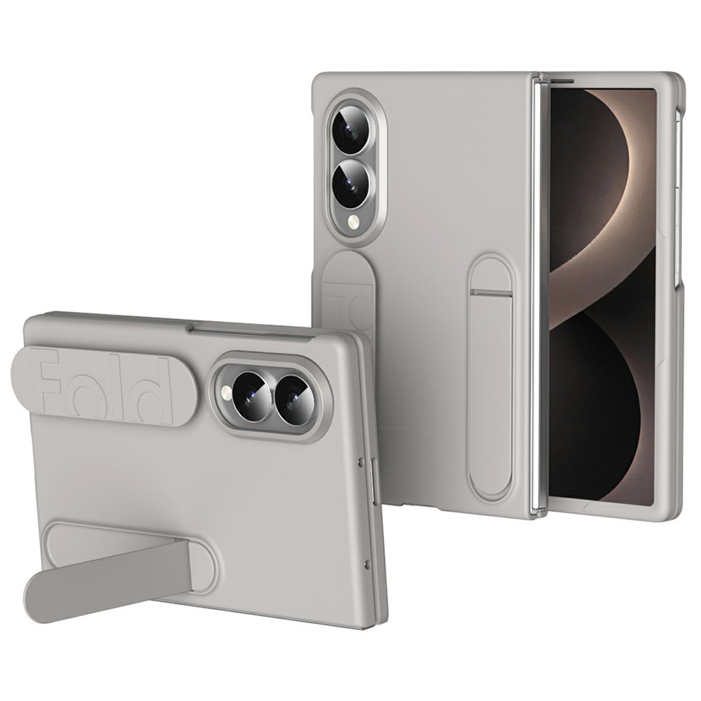 Samsung Galaxy Z Fold 8 - Kickstand Wristband Silicone Titanium Grey — estuche