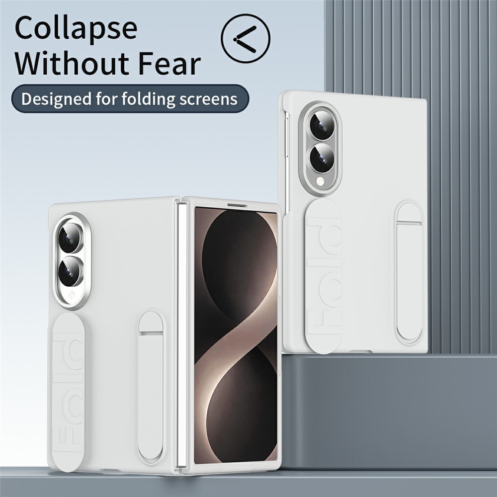 Samsung Galaxy Z Fold 8 - Kickstand Wristband Silicone White — estuche (foto 7 de 7)