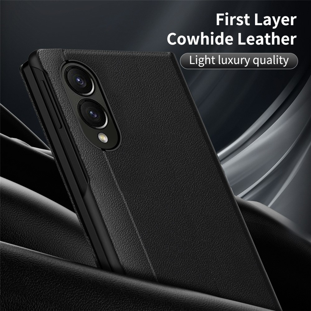 Samsung Galaxy Z Fold 8 - Leather Card Holder Smart View Black — estuche (foto 5 de 6)