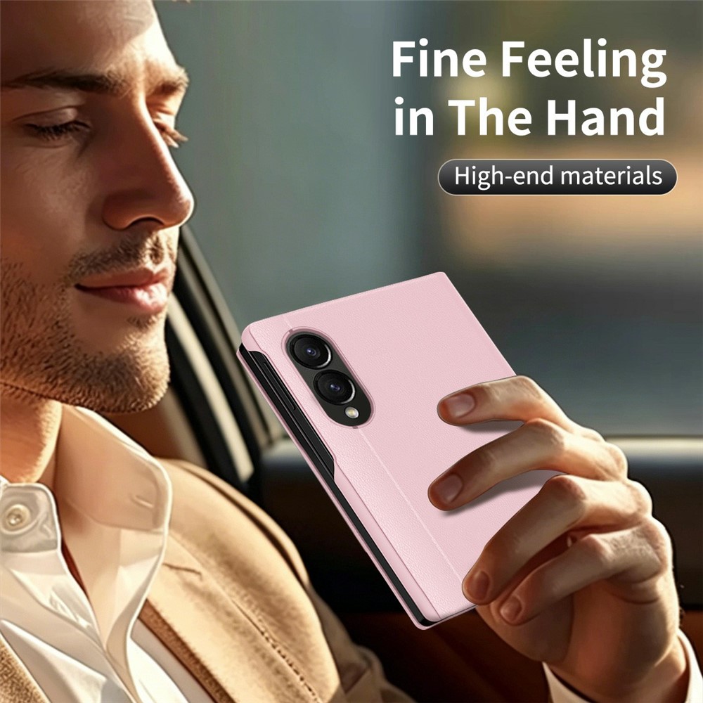 Samsung Galaxy Z Fold 8 - Leather Card Holder Smart View Pink — estuche (foto 2 de 6)