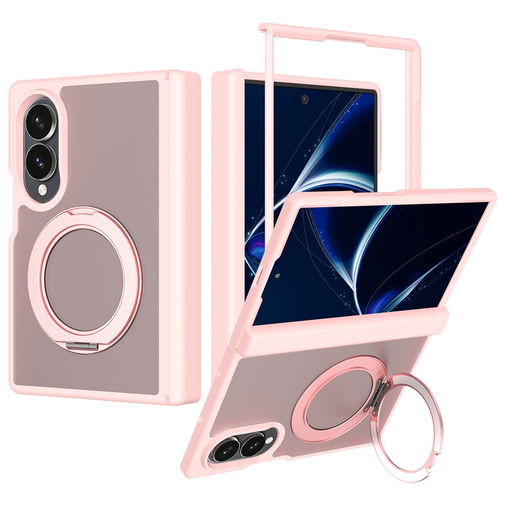 Samsung Galaxy Z Fold 8 - Rotating Kickstand Skin Feel With Front Frame Pink — estuche