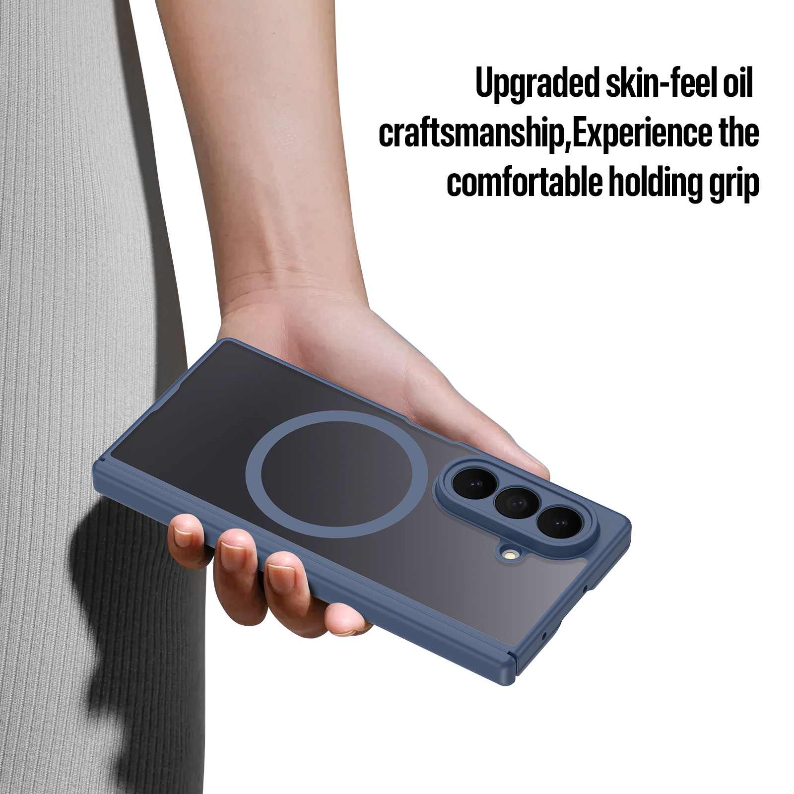 Samsung Galaxy Z Fold 8 Ultra - DUX DUCIS Expn Series Magnetic Blue — estuche (foto 2 de 7)