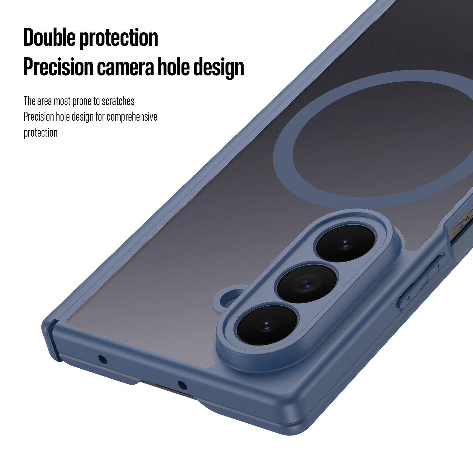 Samsung Galaxy Z Fold 8 Ultra - DUX DUCIS Expn Series Magnetic Blue — estuche (foto 3 de 7)