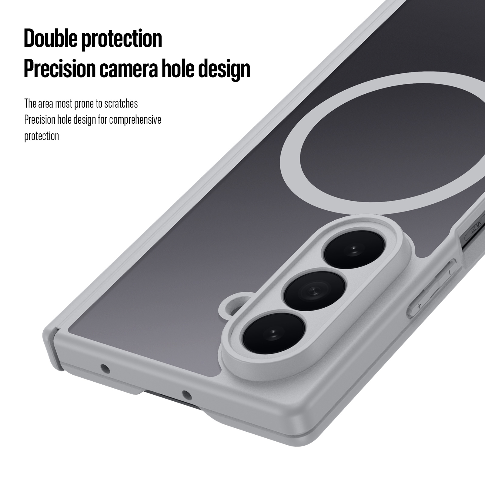 Samsung Galaxy Z Fold 8 Ultra - DUX DUCIS Expn Series Magnetic Grey — estuche (foto 3 de 7)