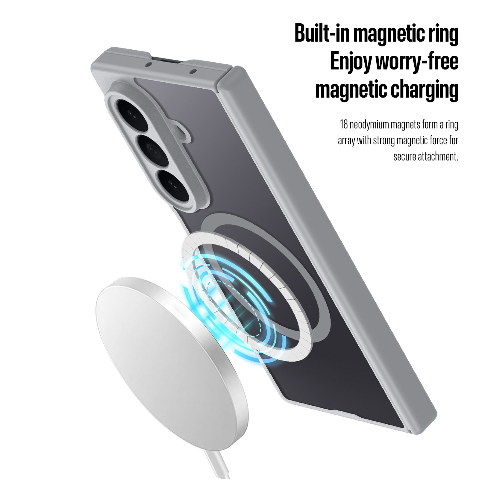 Samsung Galaxy Z Fold 8 Ultra - DUX DUCIS Expn Series Magnetic Grey — estuche (foto 4 de 7)