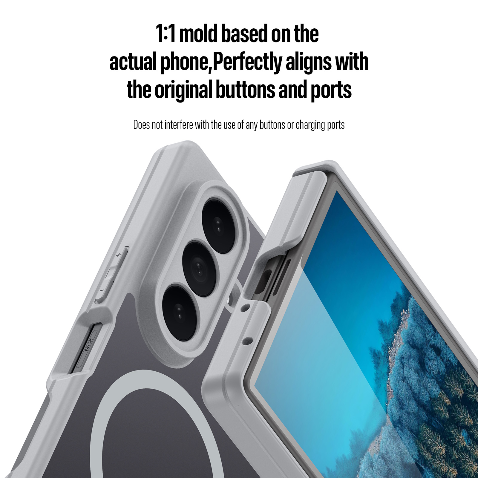 Samsung Galaxy Z Fold 8 Ultra - DUX DUCIS Expn Series Magnetic Grey — estuche (foto 6 de 7)