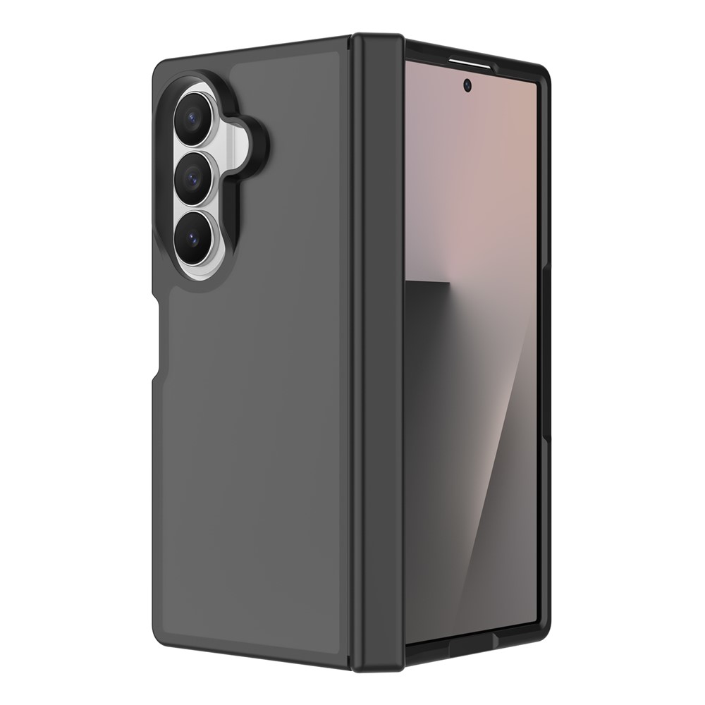 Samsung Galaxy Z Fold 8 Ultra - Hinge Protection Translucent Matte With Front Frame Black — estuche