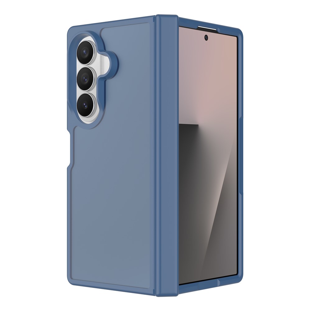 Samsung Galaxy Z Fold 8 Ultra - Hinge Protection Translucent Matte With Front Frame Blue — estuche