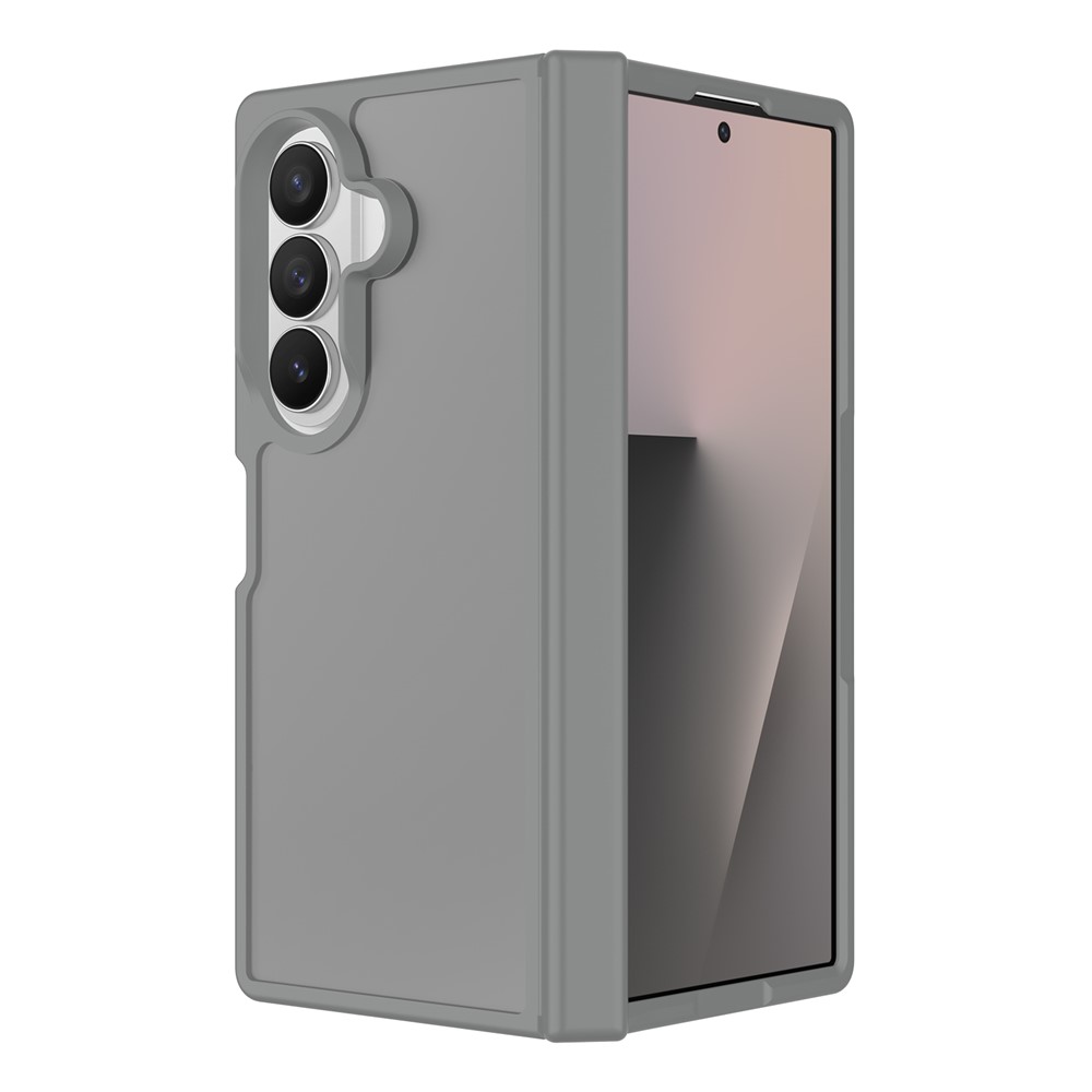 Samsung Galaxy Z Fold 8 Ultra - Hinge Protection Translucent Matte With Front Frame Grey — estuche