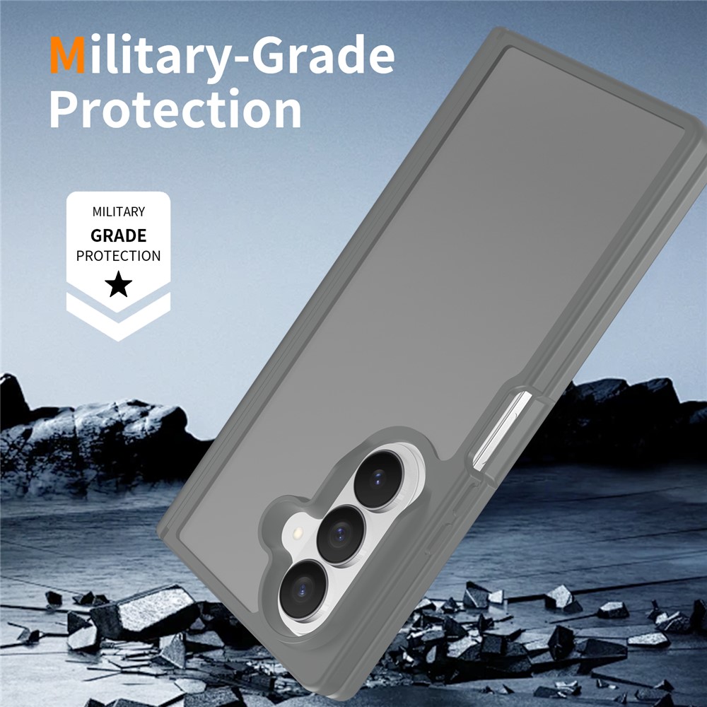 Samsung Galaxy Z Fold 8 Ultra - Hinge Protection Translucent Matte With Front Frame Grey — estuche (foto 6 de 7)
