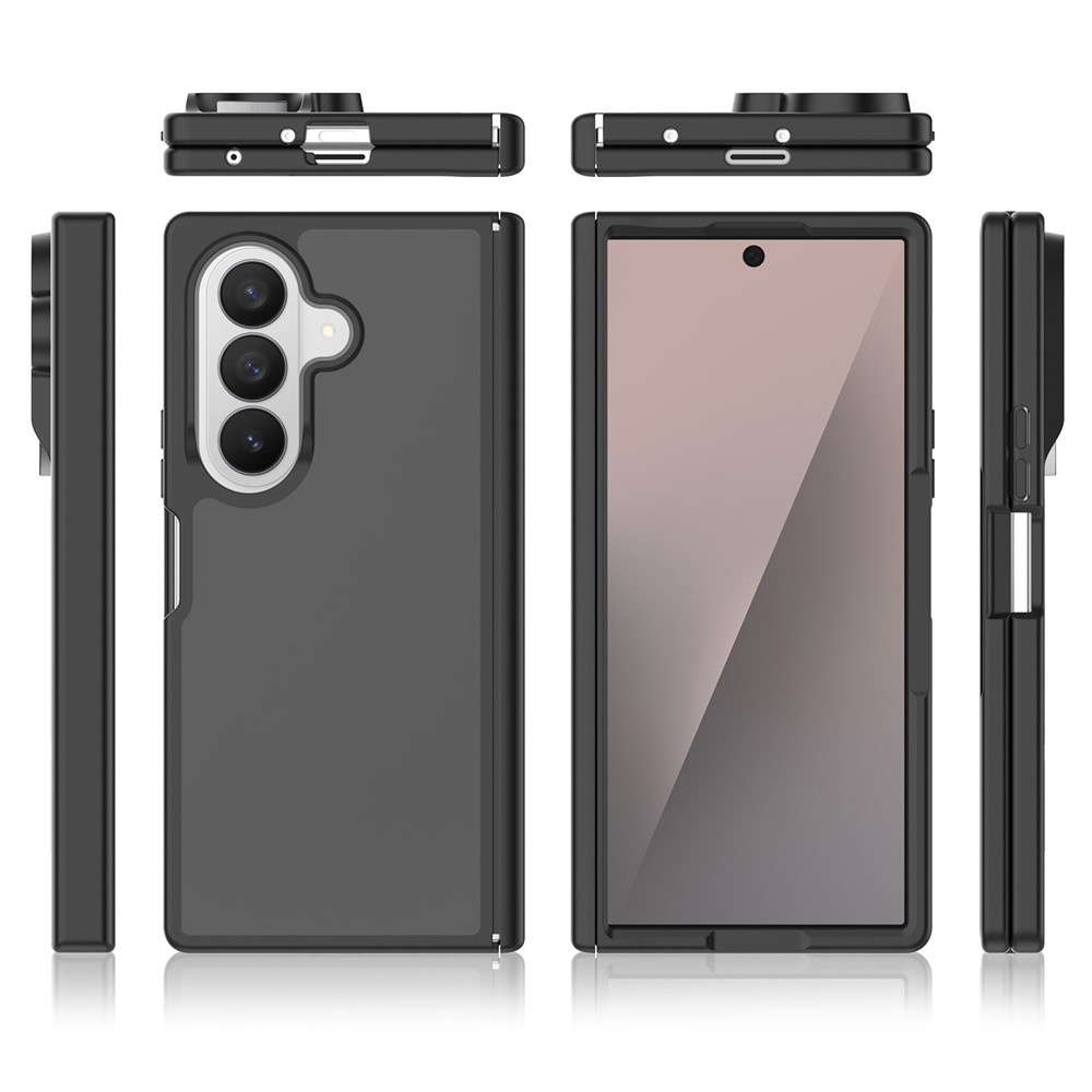 Samsung Galaxy Z Fold 8 Ultra - Hinge Protection Translucent Matte With Front Frame Grey — estuche (foto 7 de 7)