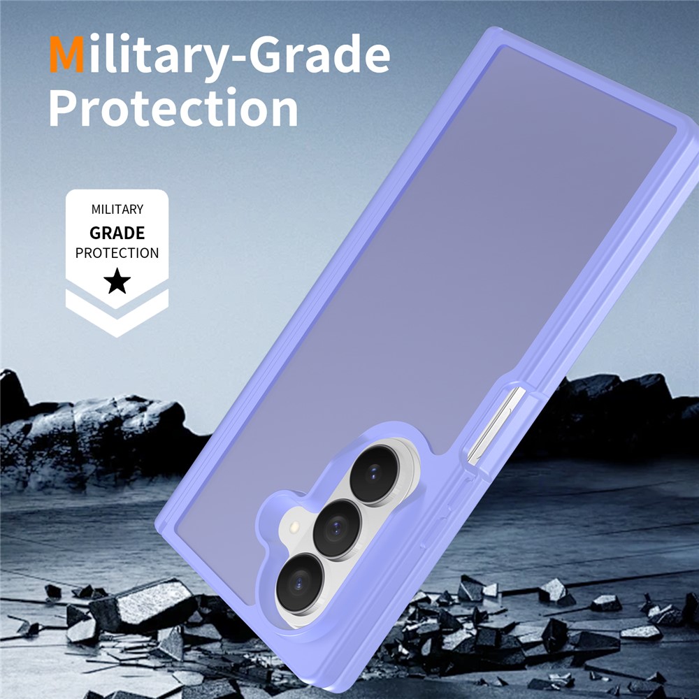 Samsung Galaxy Z Fold 8 Ultra - Hinge Protection Translucent Matte With Front Frame Purple — estuche (foto 6 de 7)