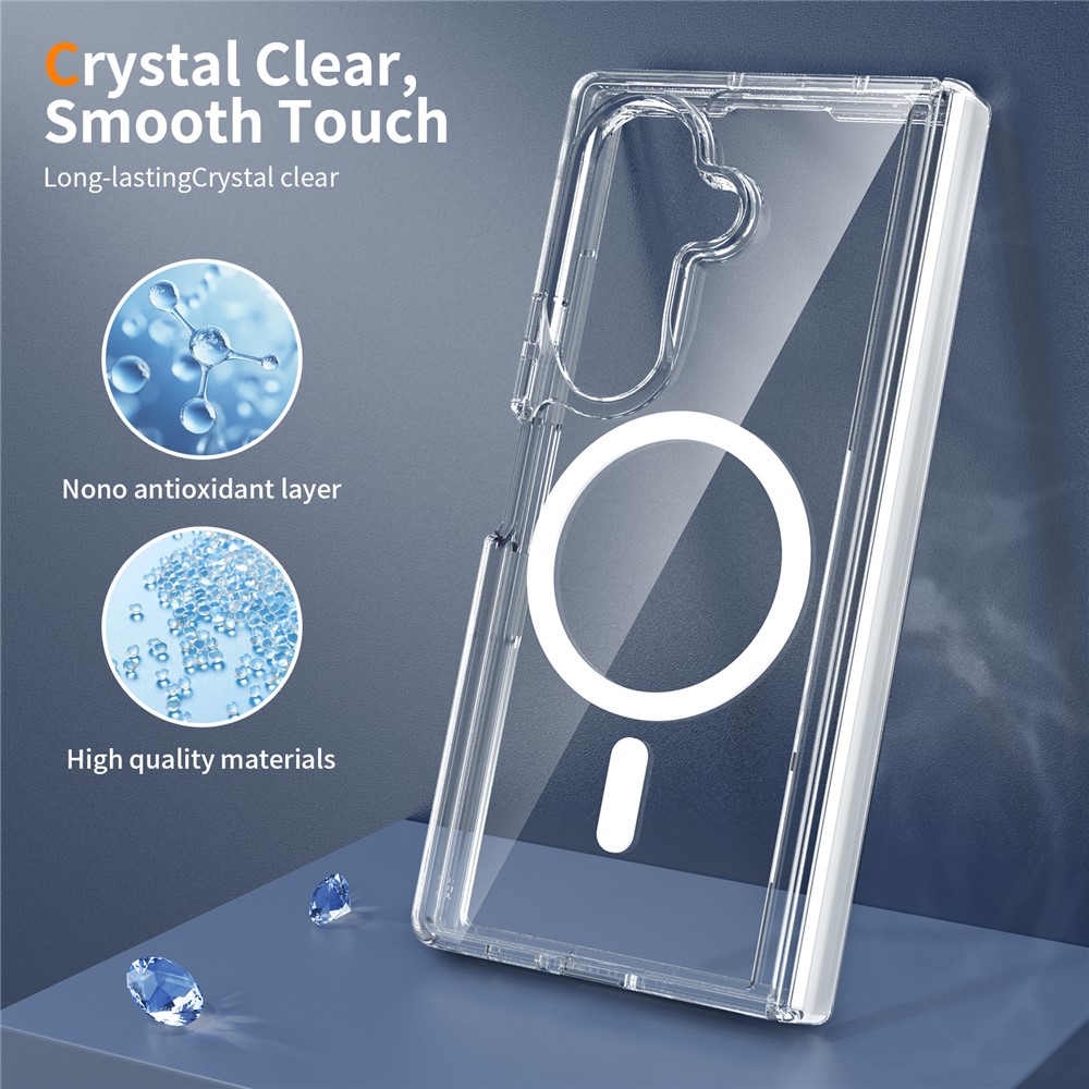 Samsung Galaxy Z Fold 8 Ultra - Magnetic Hinge Protection Clear With Front Frame Transparent — estuche (foto 6 de 7)