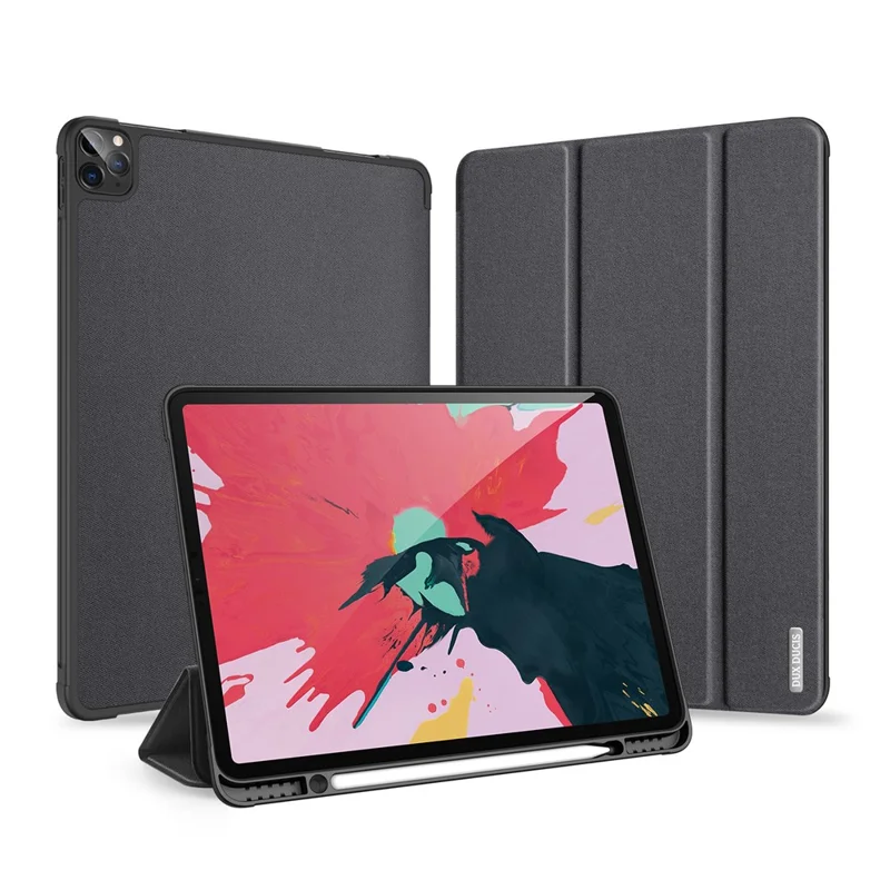 iPad Pro 12.9 2020 - DUX DUCIS Domo Series Black — estuche (foto 2 de 6)