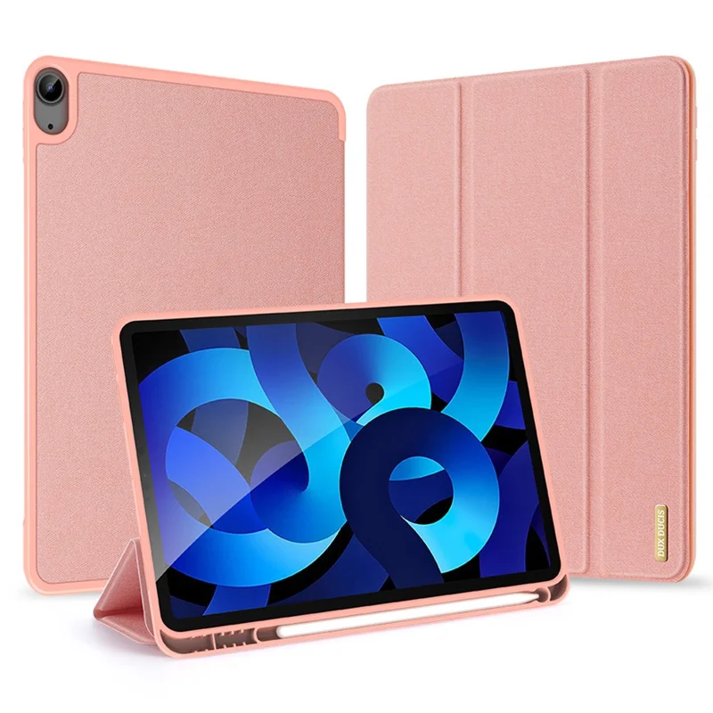 iPad Air 10.9 2020 - DUX DUCIS Domo Series Rose Gold — estuche (foto 3 de 6)