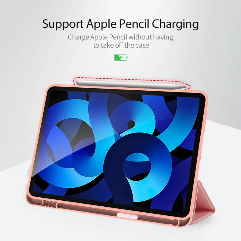 iPad Air 10.9 2020 - DUX DUCIS Domo Series Rose Gold — estuche (foto 4 de 6)