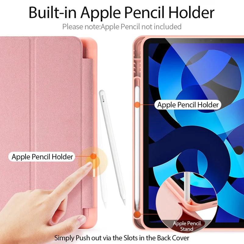 iPad Air 10.9 2020 - DUX DUCIS Domo Series Rose Gold — estuche (foto 5 de 6)