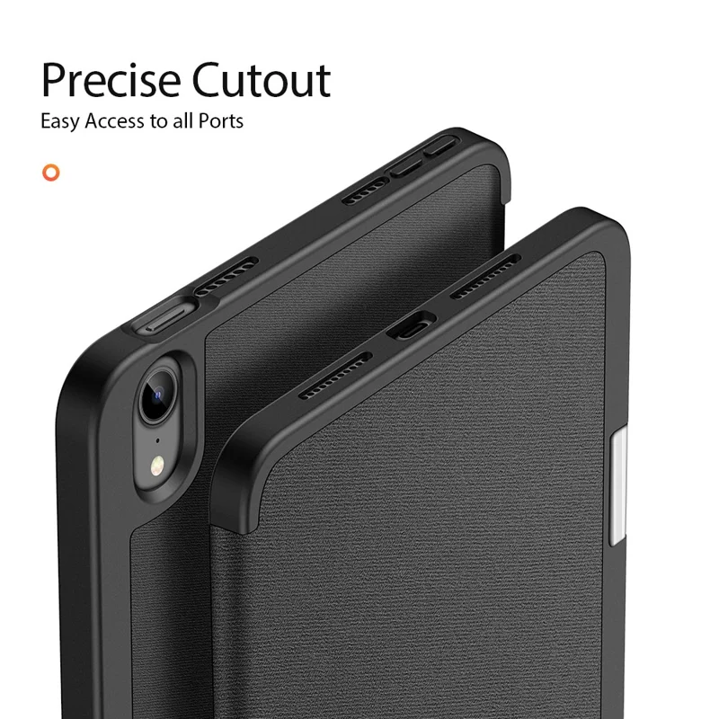 iPad Mini 6 - DUX DUCIS Domo Series Black — estuche (foto 6 de 6)