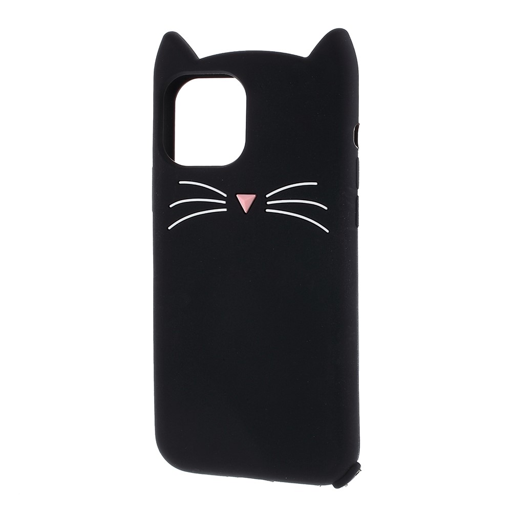 iPhone 11 - 3D Silicone Mustache Cat Black — estuche (foto 2 de 6)
