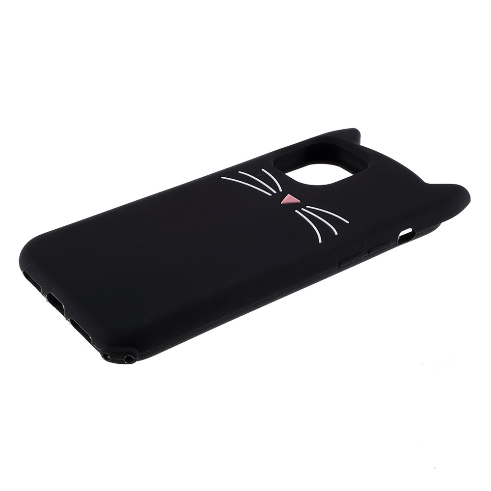 iPhone 11 - 3D Silicone Mustache Cat Black — estuche (foto 5 de 6)