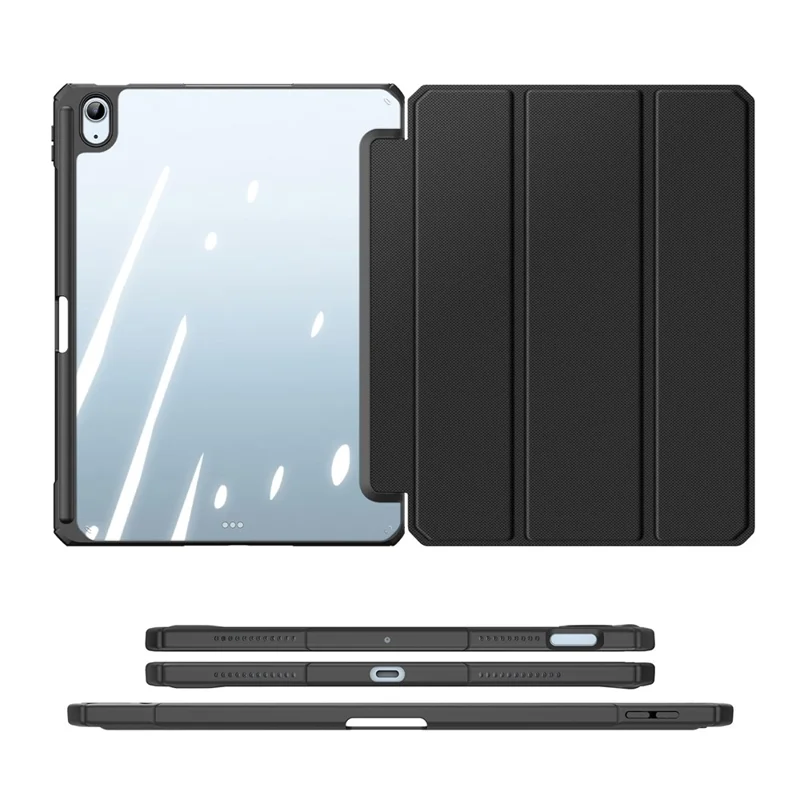 iPad Air 10.9 2020 - DUX DUCIS Toby Series Black — estuche (foto 5 de 6)
